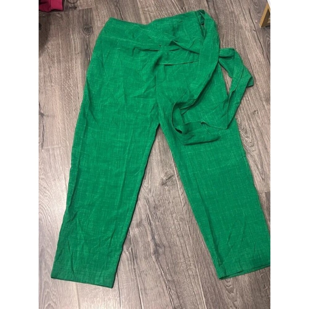 Jealous Tomato Women’s Large Green Tie-Waist Wrap Pants